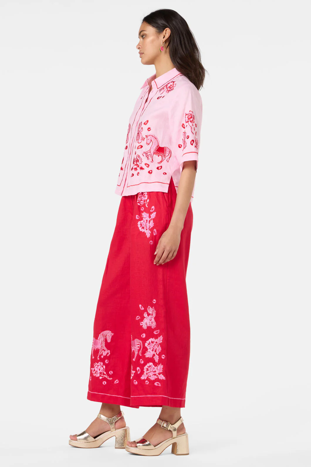 Ainslee Linen Anglaise Shirt - Image 4