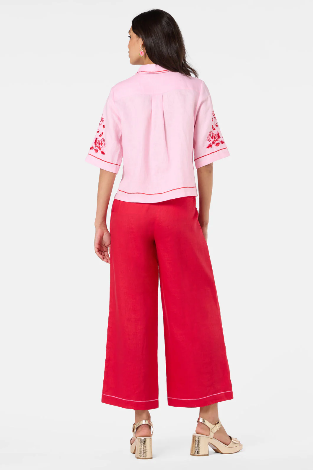 Ainslee Linen Anglaise Shirt - Image 5