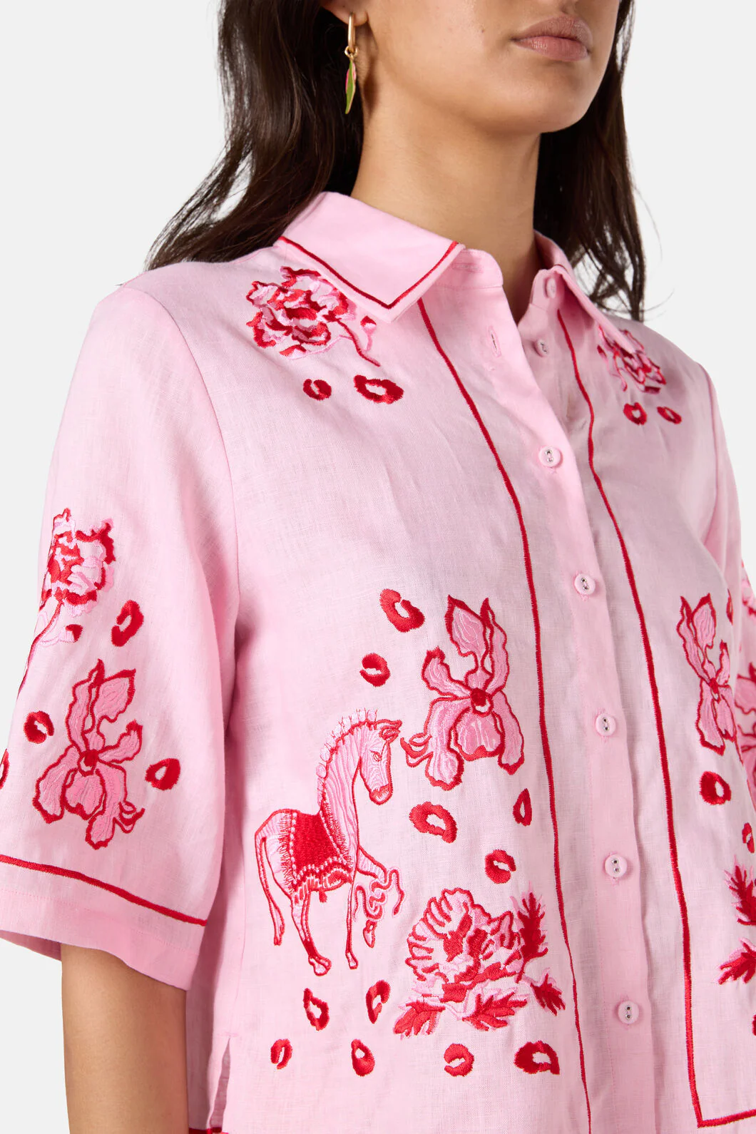 Ainslee Linen Anglaise Shirt - Image 6