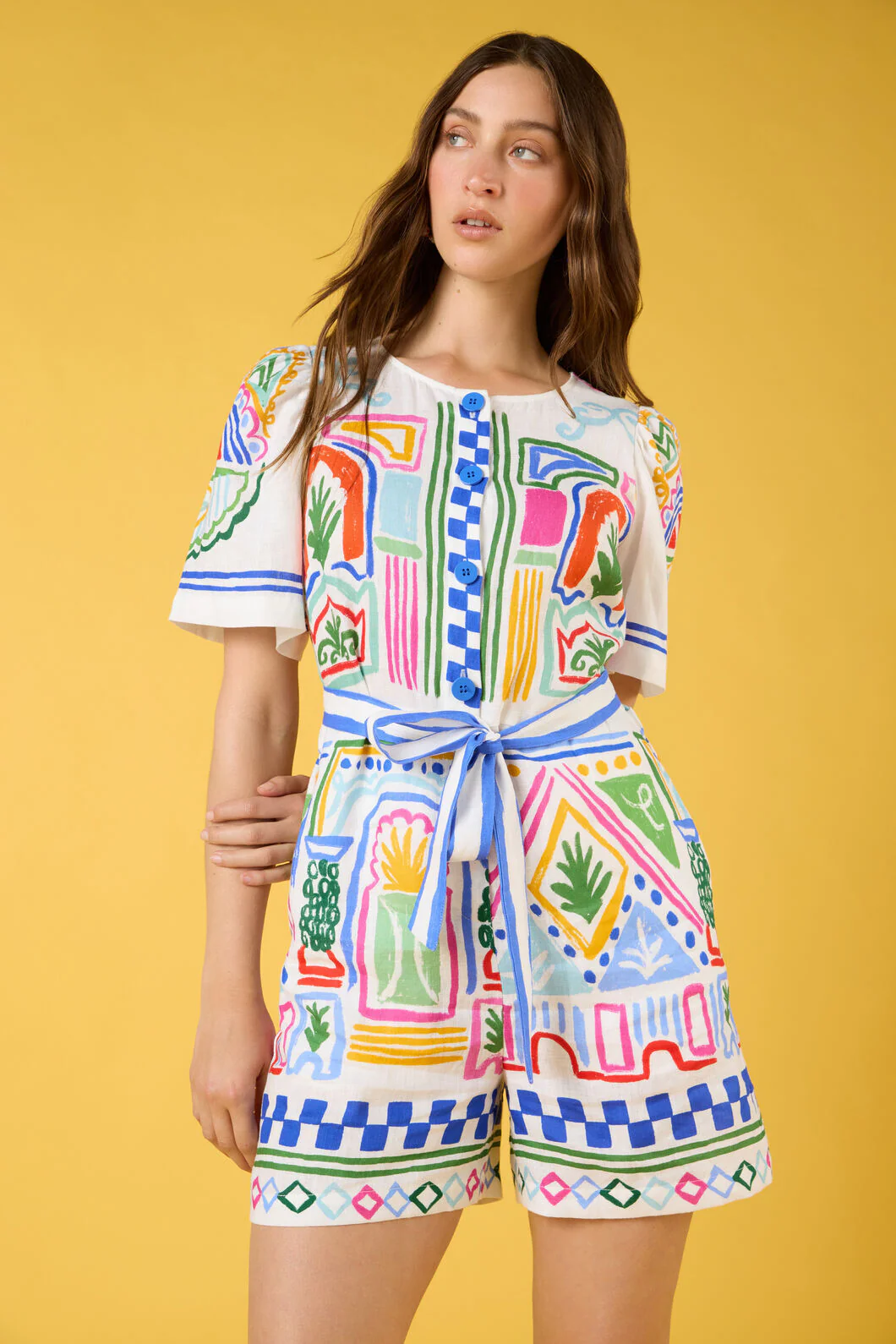 Atrium Print Playsuit