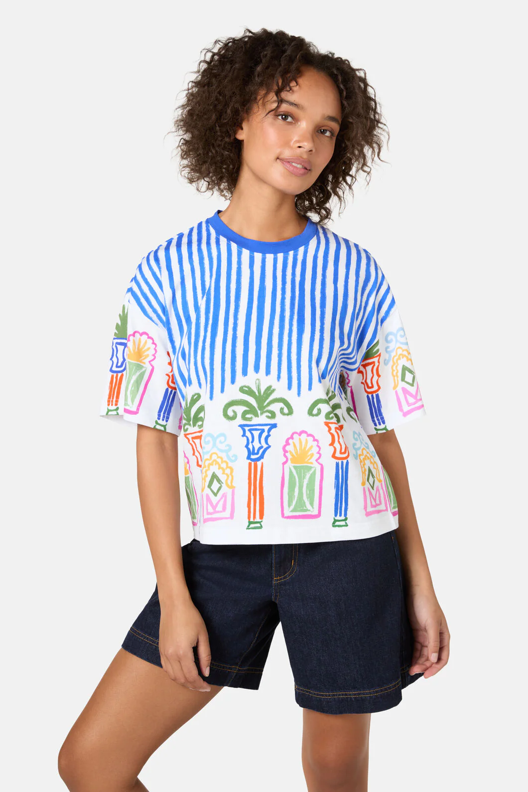 Atrium Print Relaxed Tee