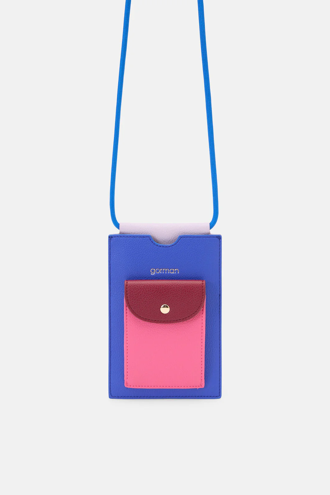 Blue Colour Block Phone Bag - Image 2