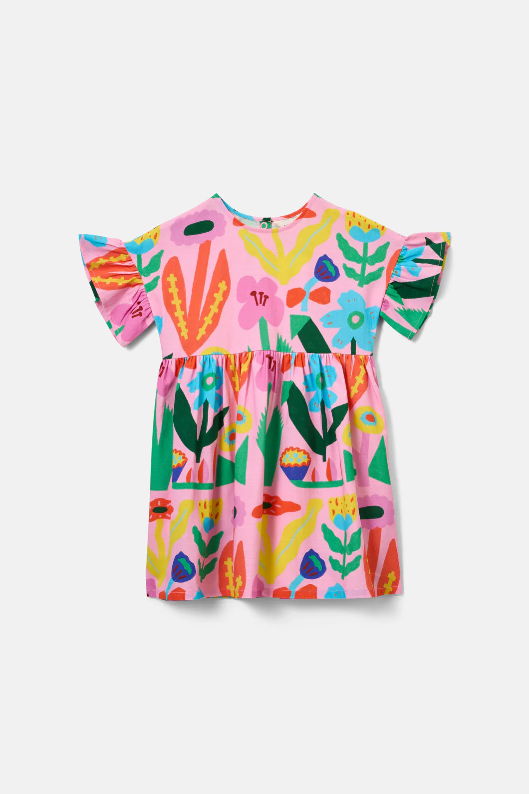 Bold Floral Kids Dress - Image 2