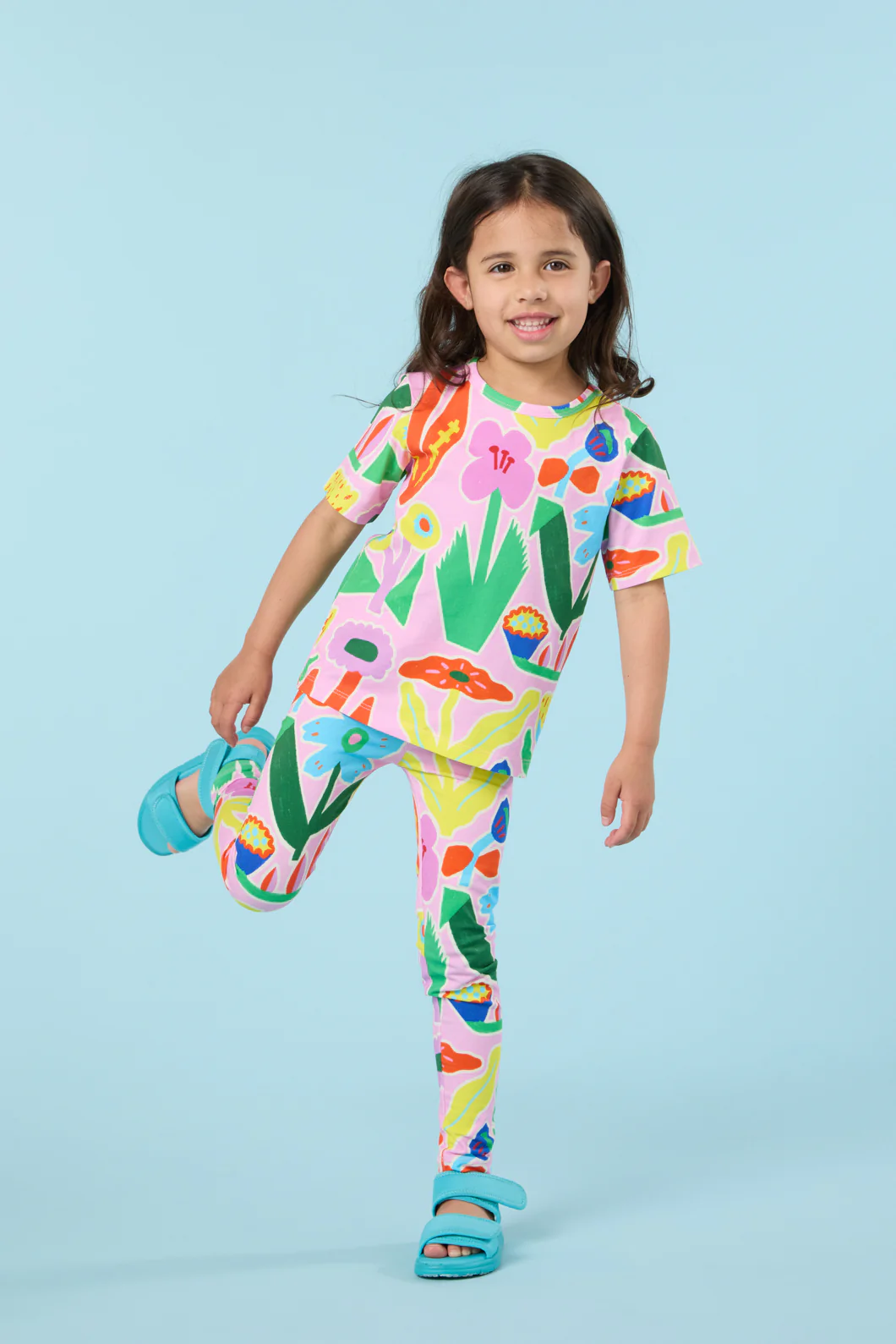 Bold Floral Kids SS Tee