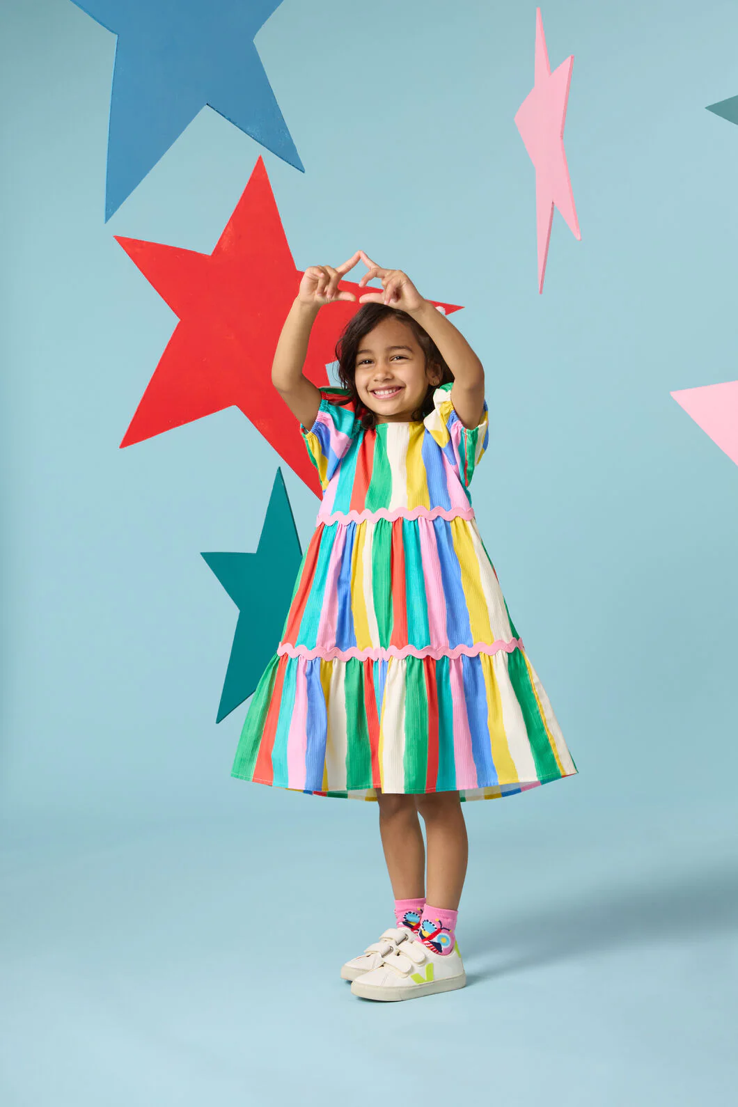 Carnival Stripe Kids Dress