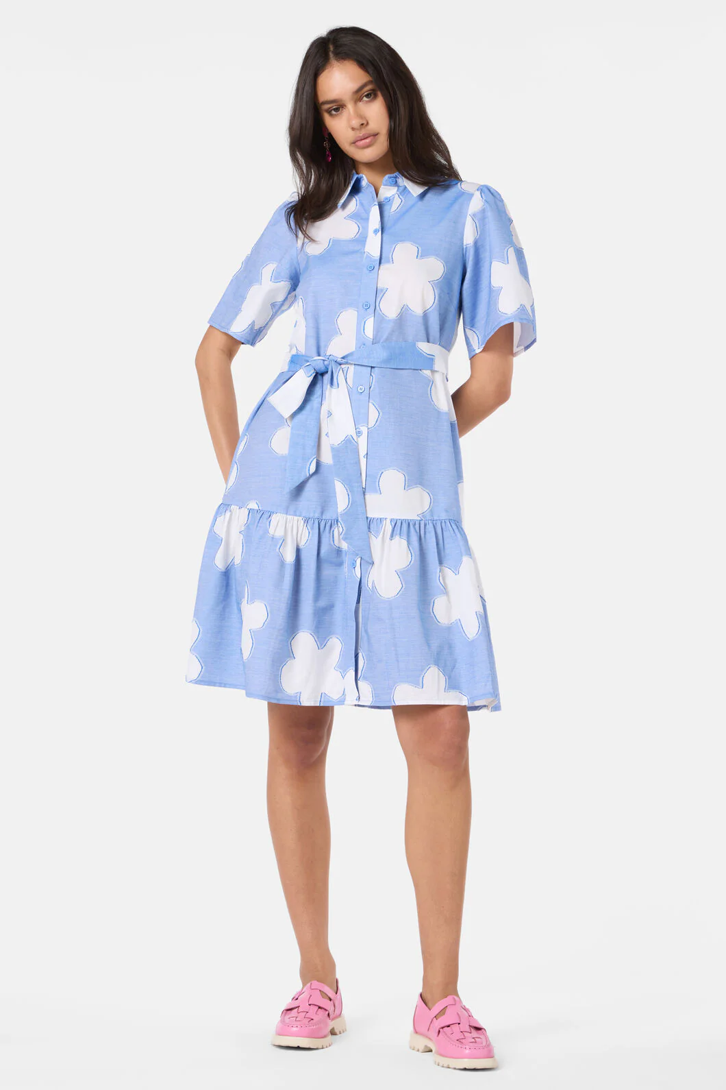 Cut Daisies Shirt Dress