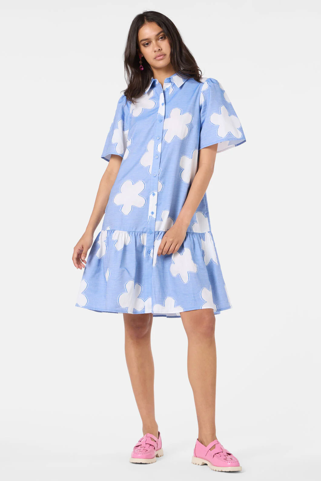 Cut Daisies Shirt Dress - Image 3