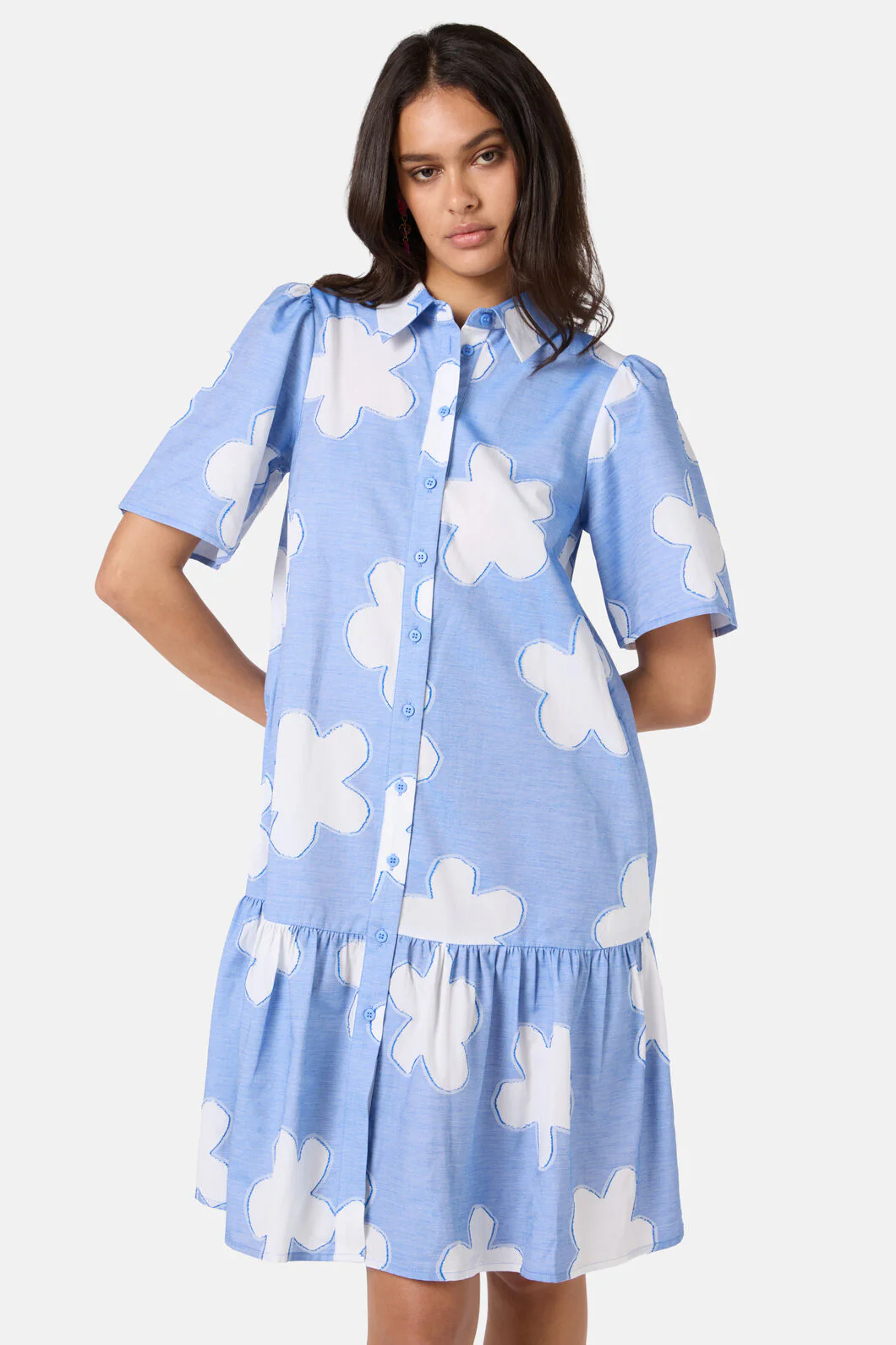 Cut Daisies Shirt Dress - Image 4