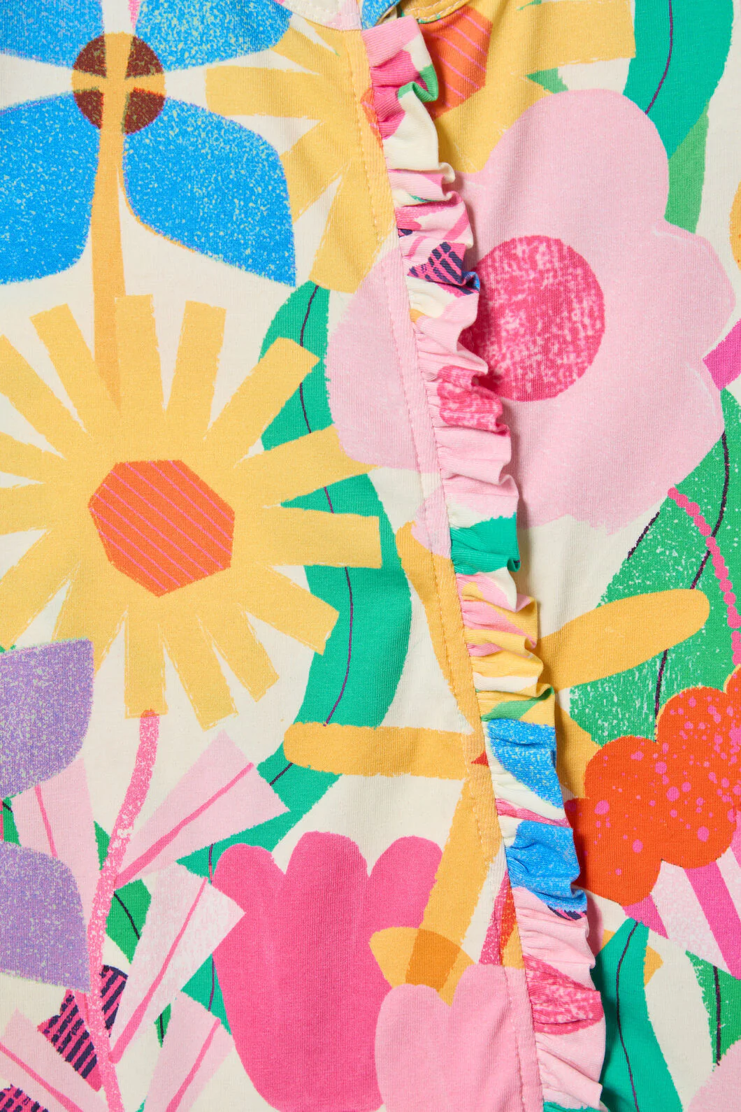 Cut Paste Floral Baby Onesie - Image 2