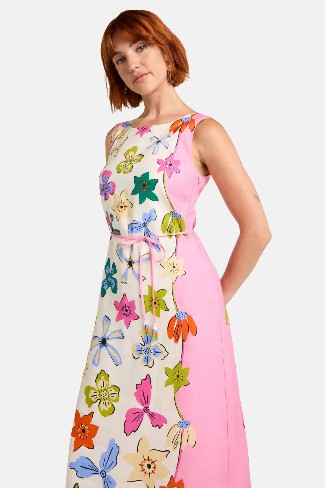 Daisy Chain Print Long Dress - Image 5