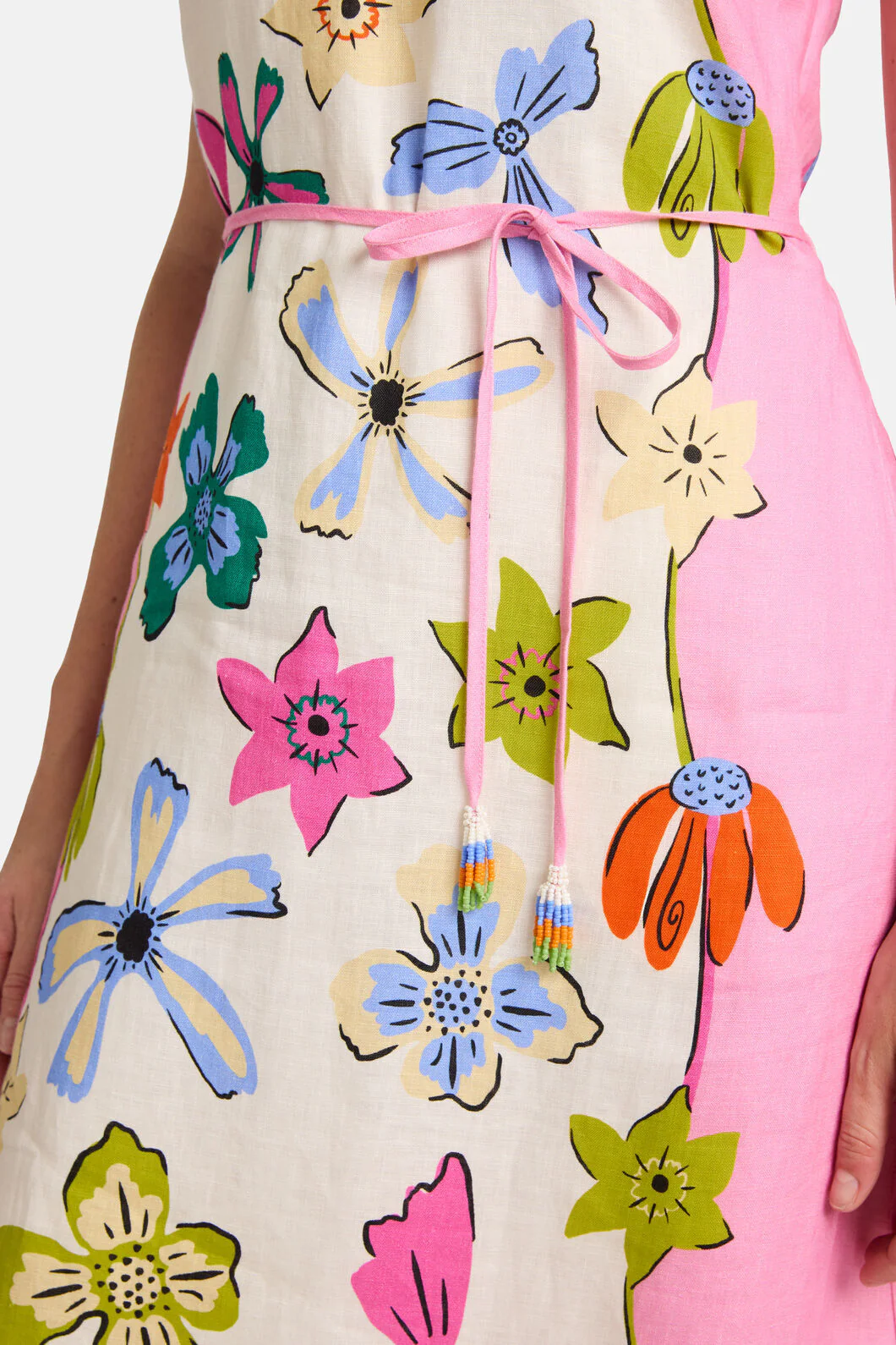 Daisy Chain Print Long Dress - Image 6
