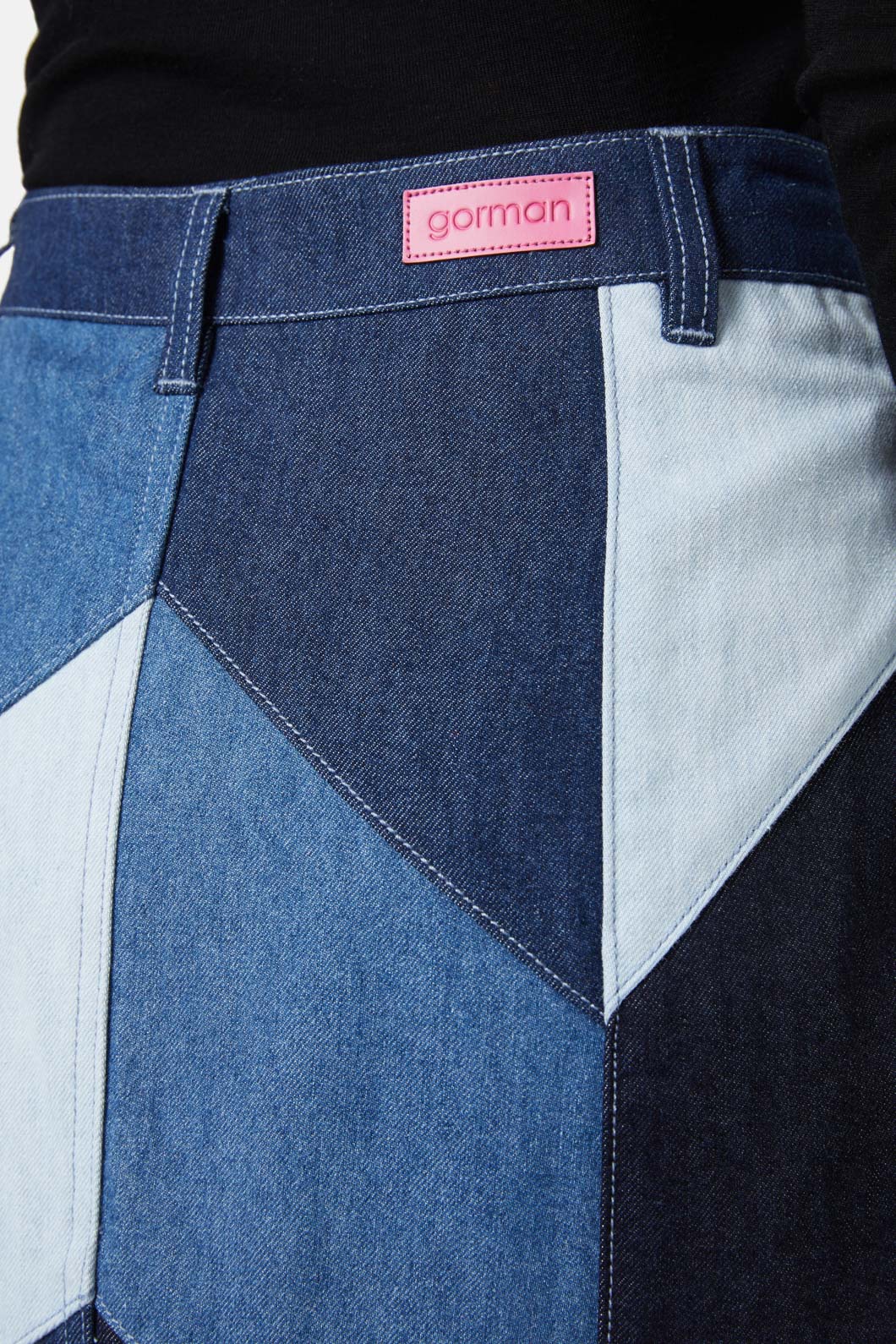 Dallas Spliced Denim Skirt - Image 5