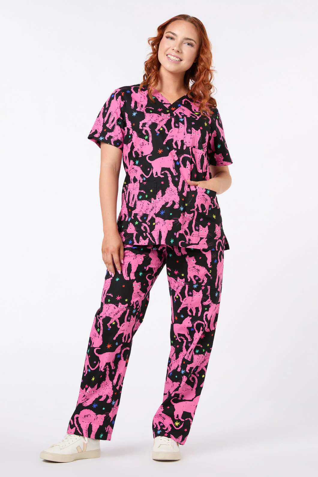 Feline Friends Scrub Set