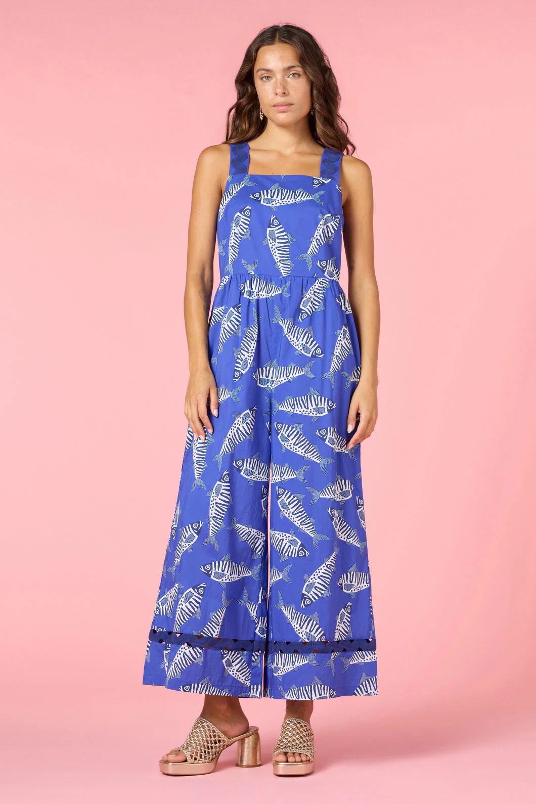 Fishy Fishy Print Pantsuit - Image 2