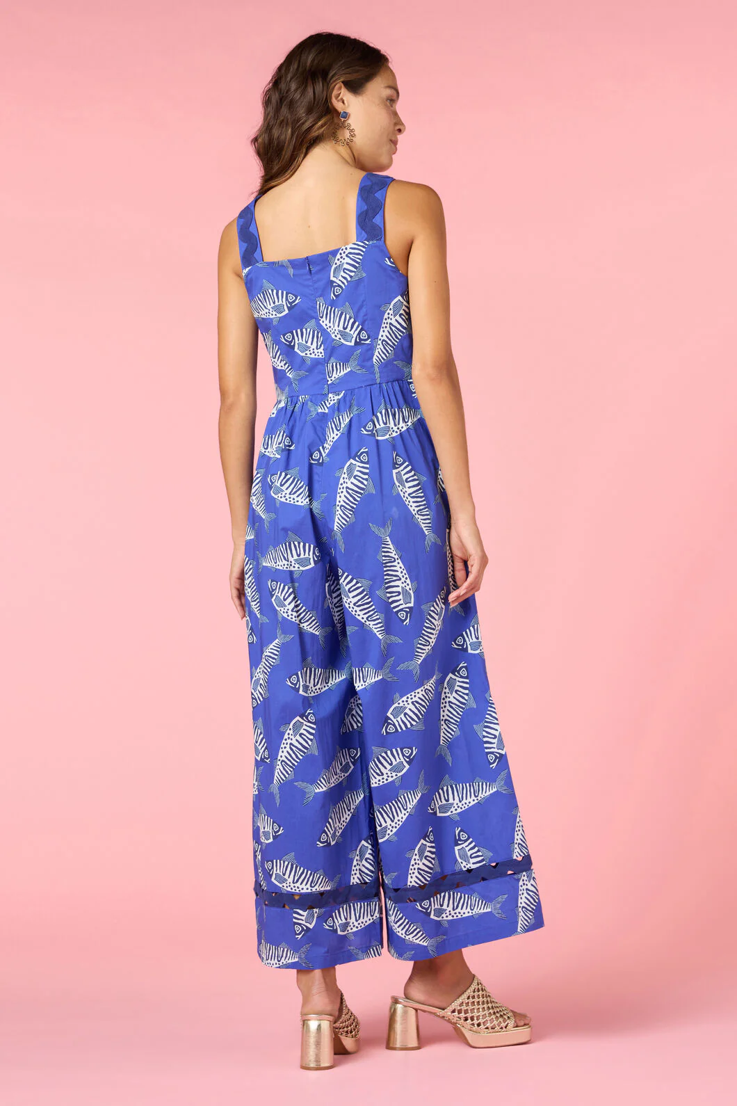 Fishy Fishy Print Pantsuit - Image 4
