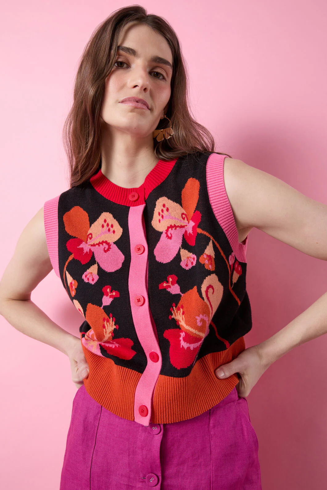 Flora Aurora Knit Vest