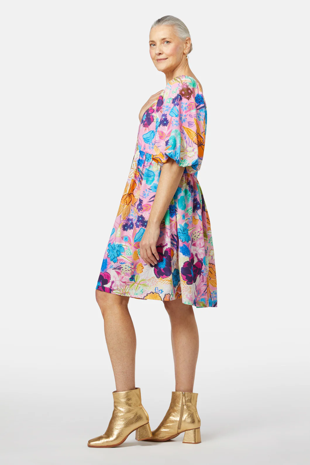 Flora Rosa Dupion Dress - Image 3