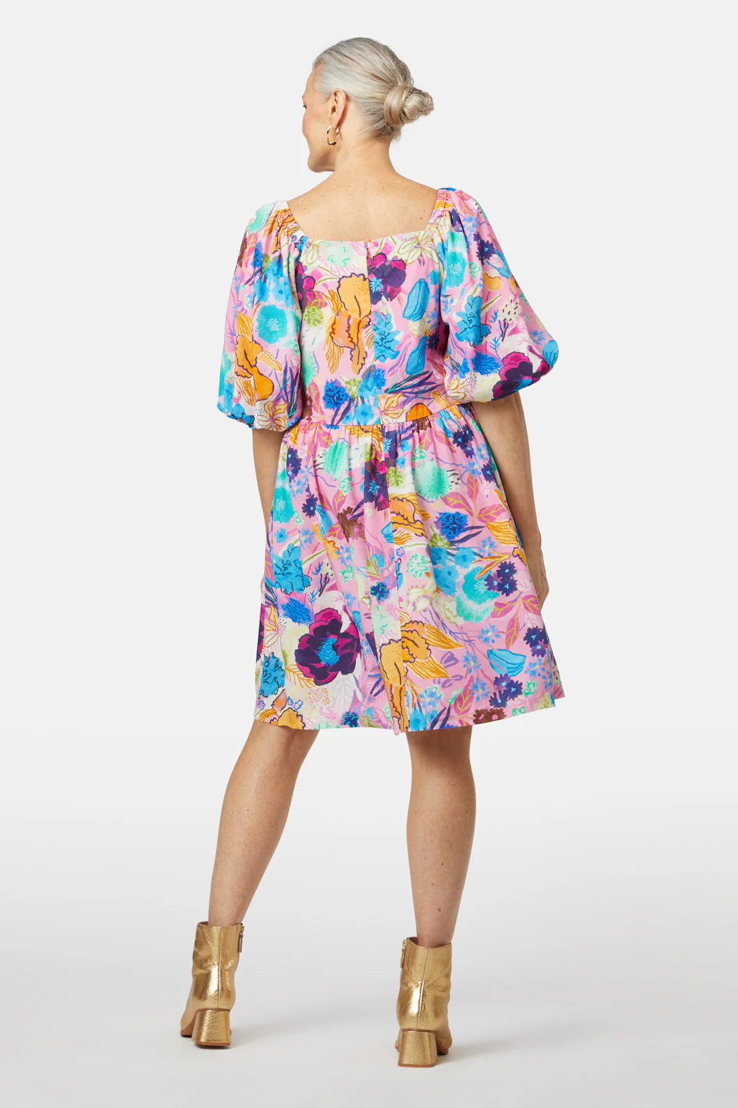 Flora Rosa Dupion Dress - Image 4