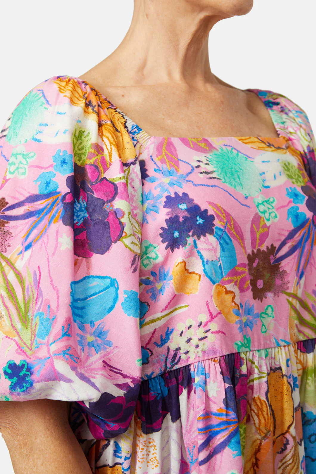 Flora Rosa Dupion Dress - Image 5