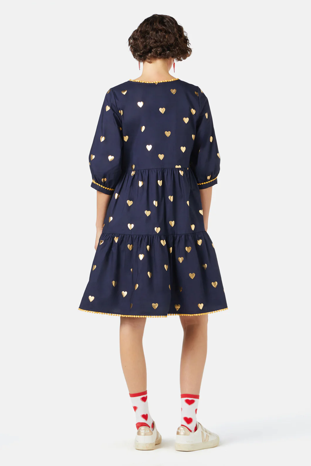 Gold Romance Smock Dress - Image 4
