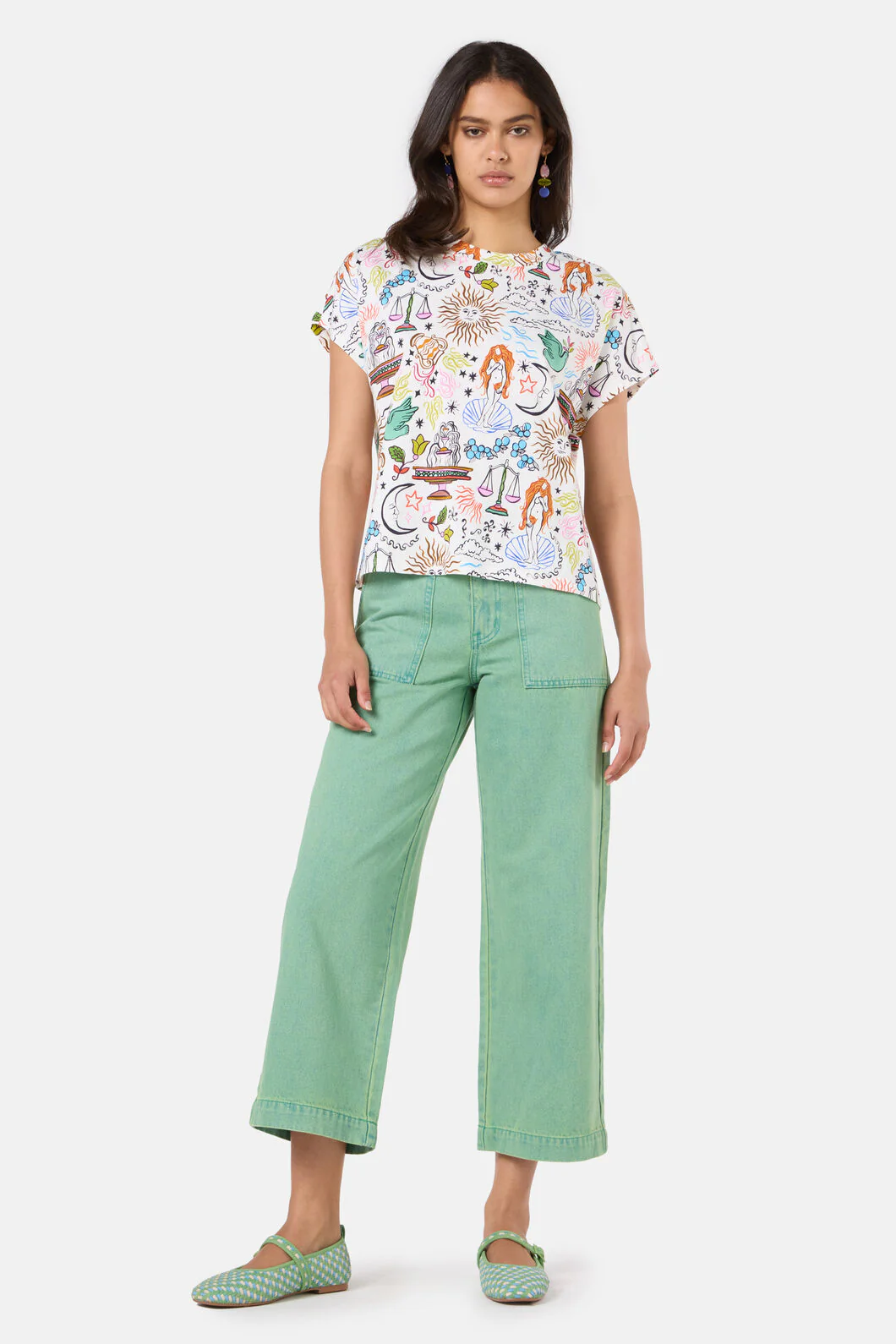 Fortune Print Boxy Tee - Image 2