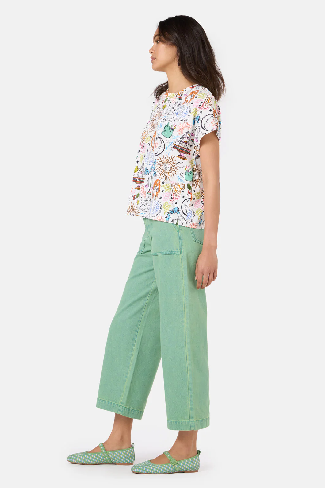 Fortune Print Boxy Tee - Image 3