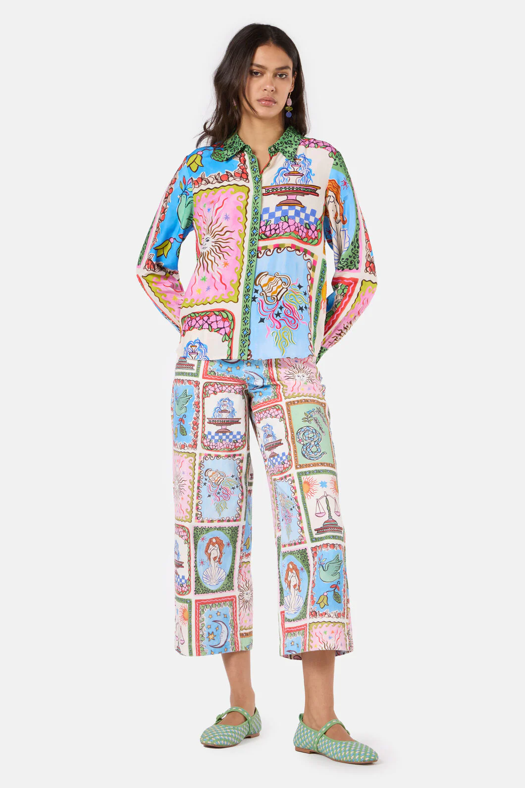 Good Fortune Print Denim Jean - Image 6