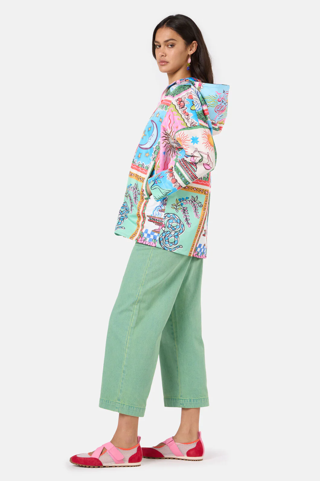 Fortune Print Raincoat - Image 3