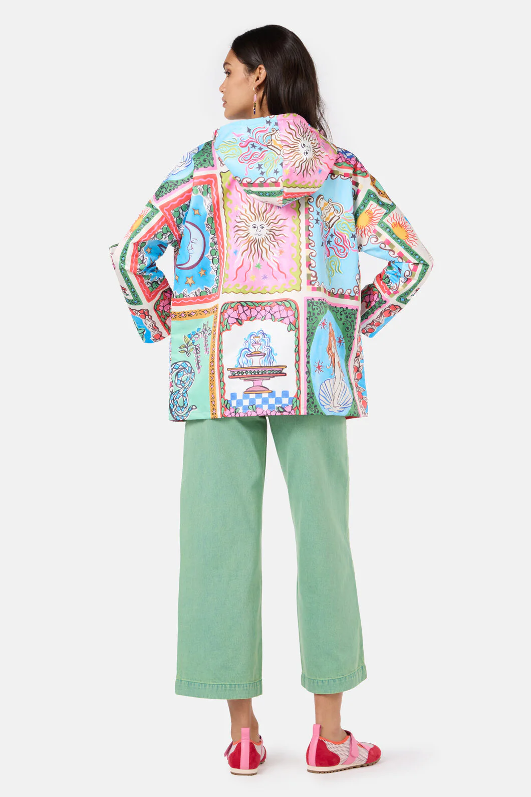 Fortune Print Raincoat - Image 4