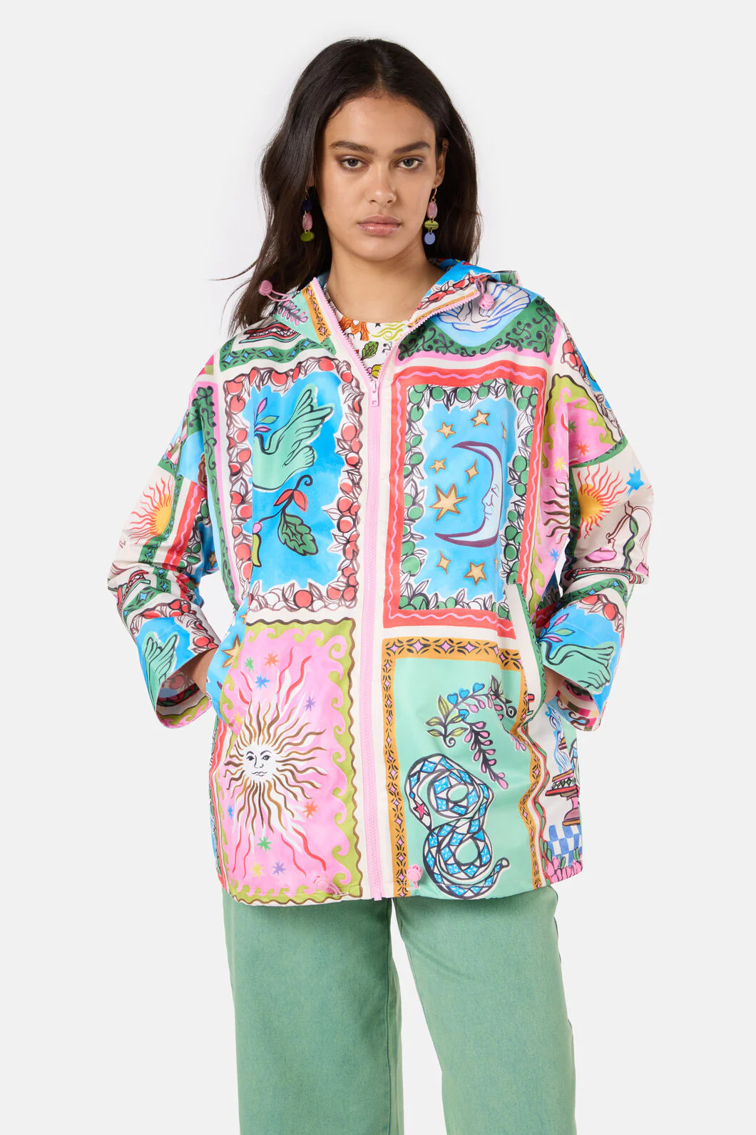 Fortune Print Raincoat - Image 5