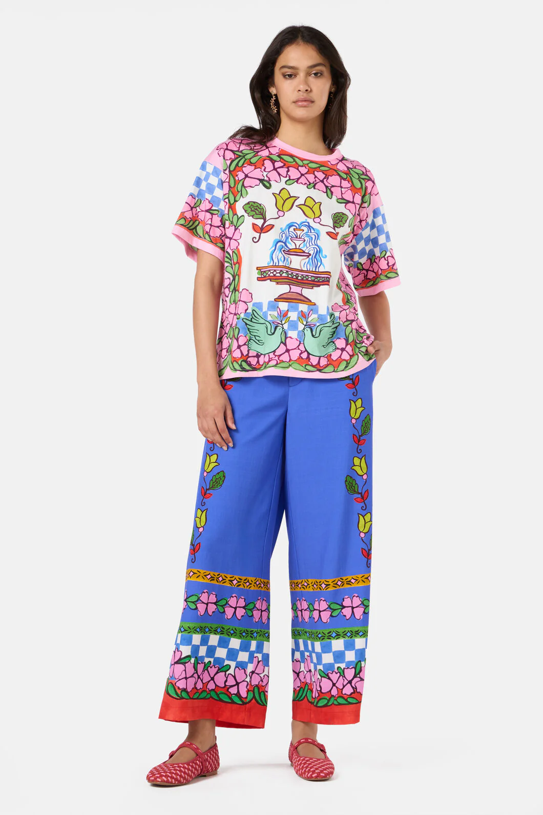 Fortune Print Oversized Tee - Image 2