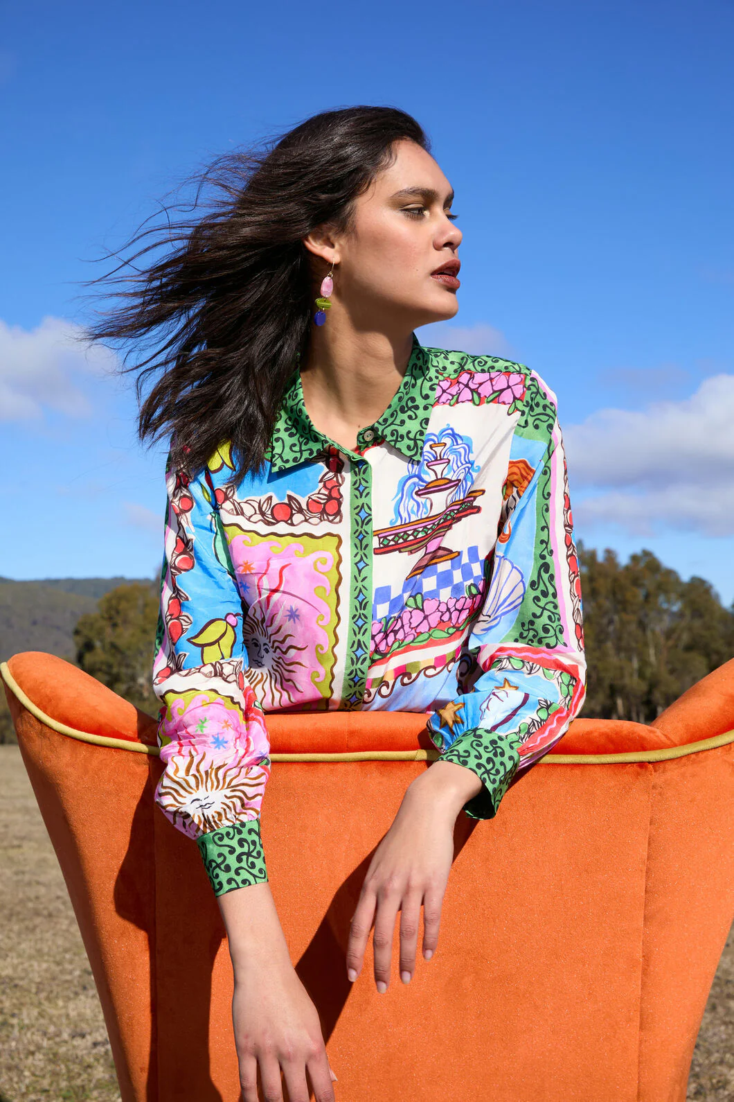 Good Fortune Print Shirt