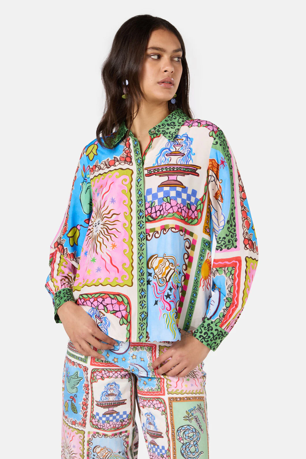 Good Fortune Print Shirt - Image 9