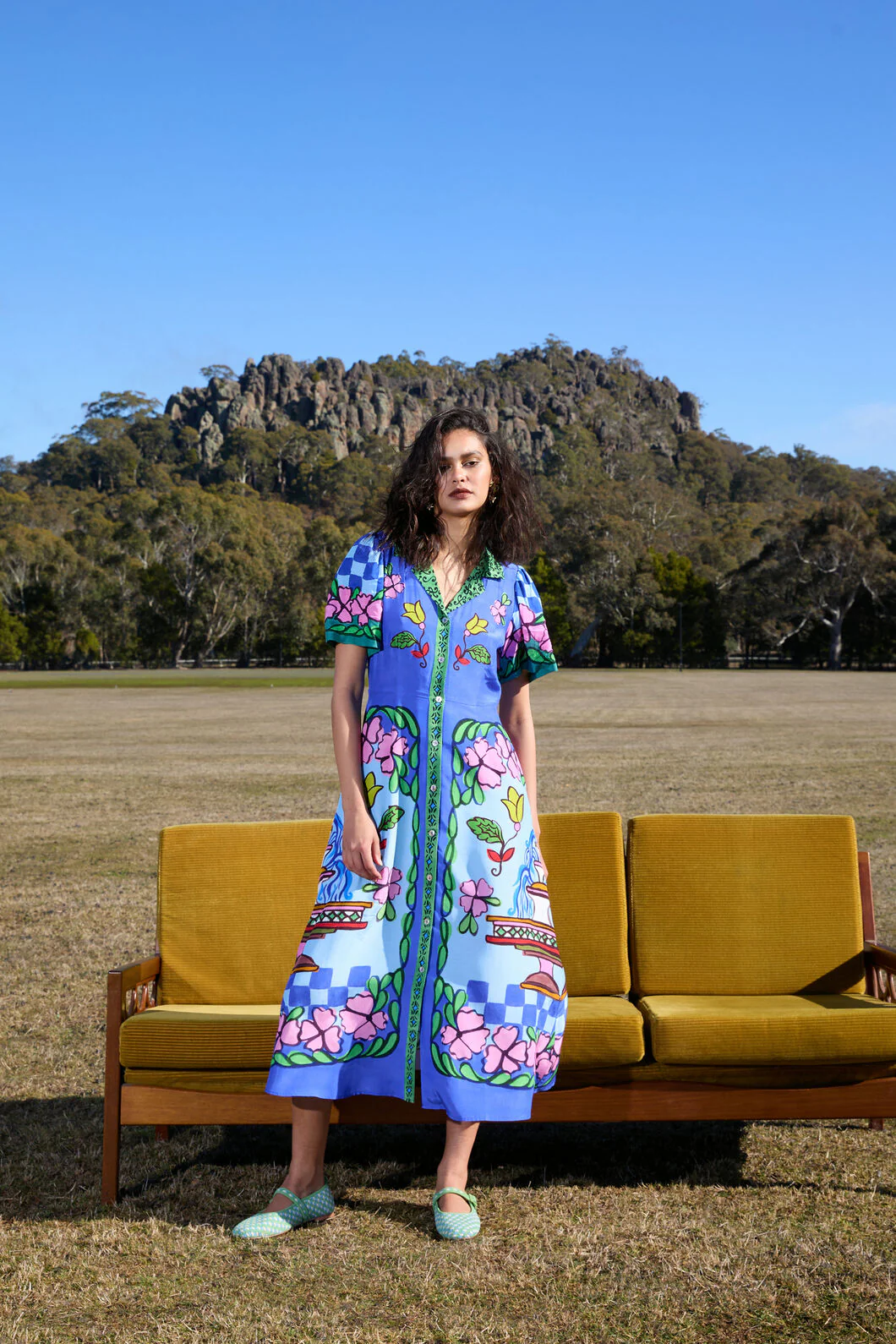 Fortune Print Shirt Dress - Image 2