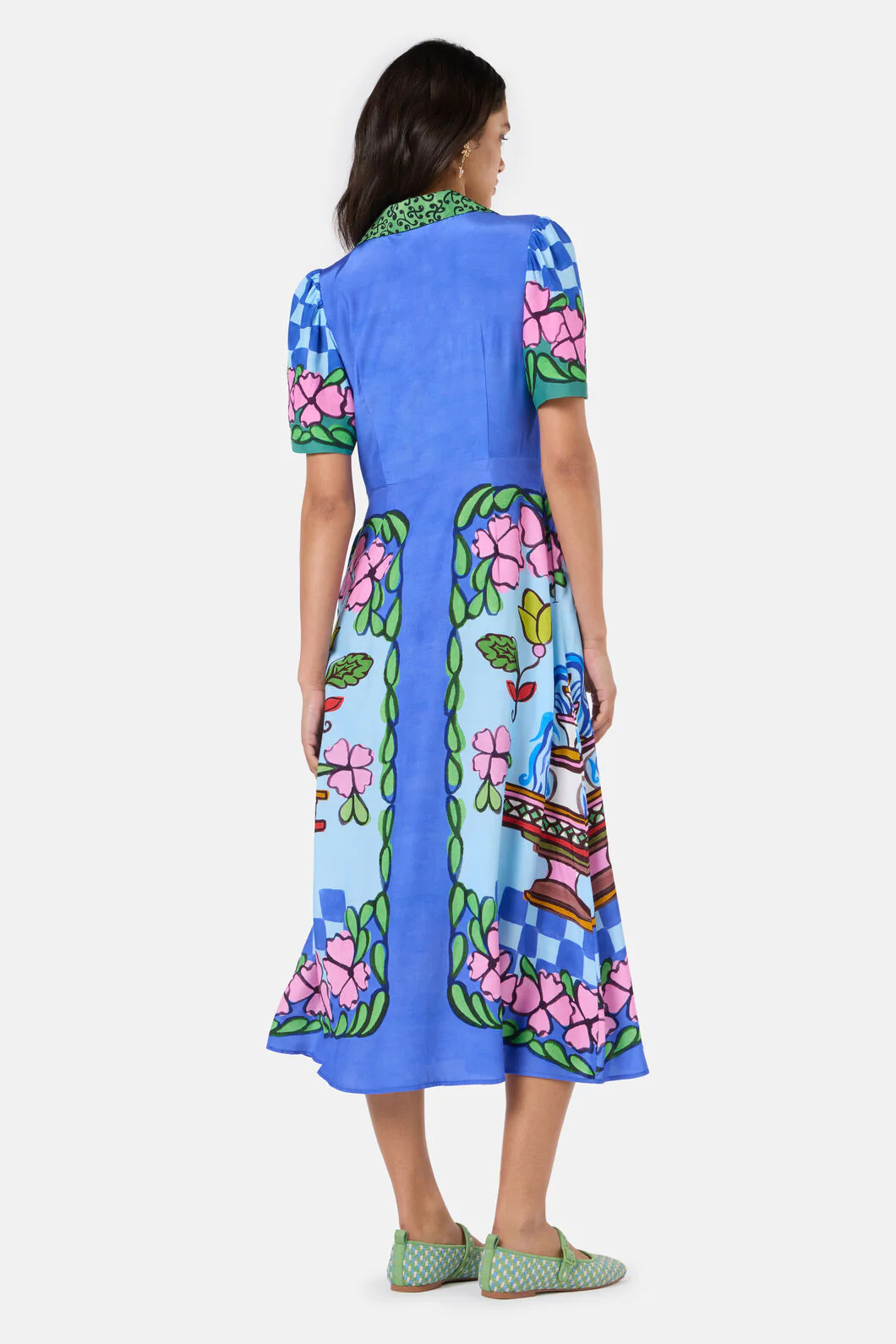 Fortune Print Shirt Dress - Image 5