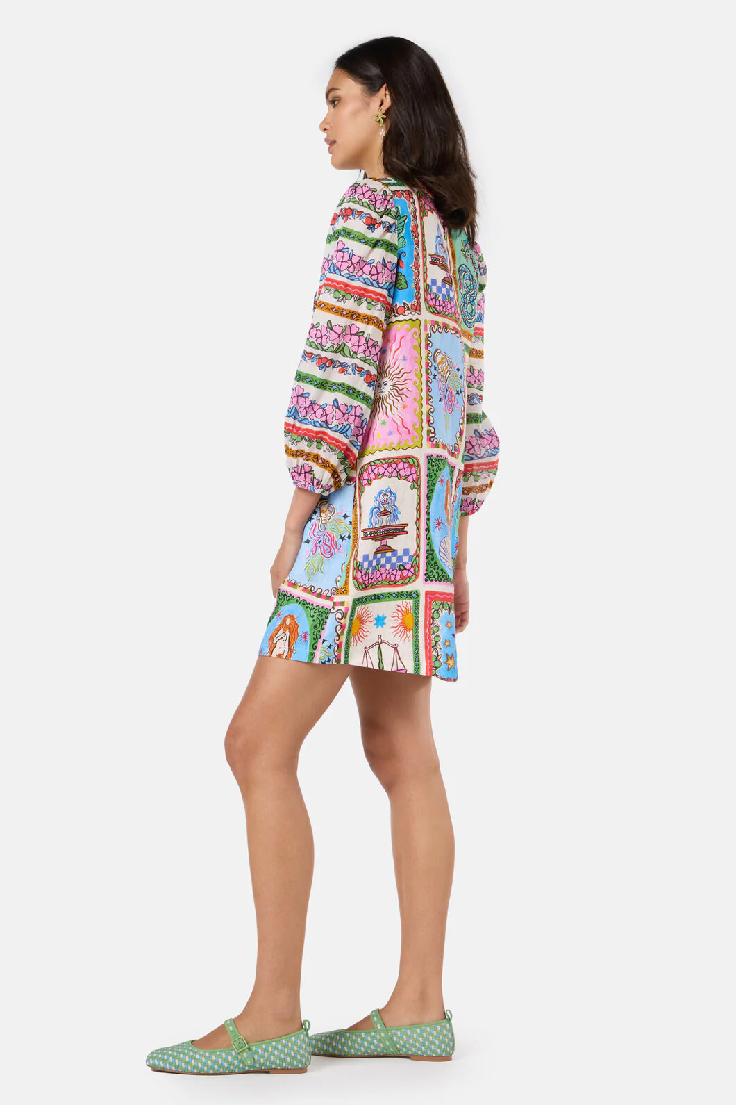 Fortune Print Swing Dress - Image 4