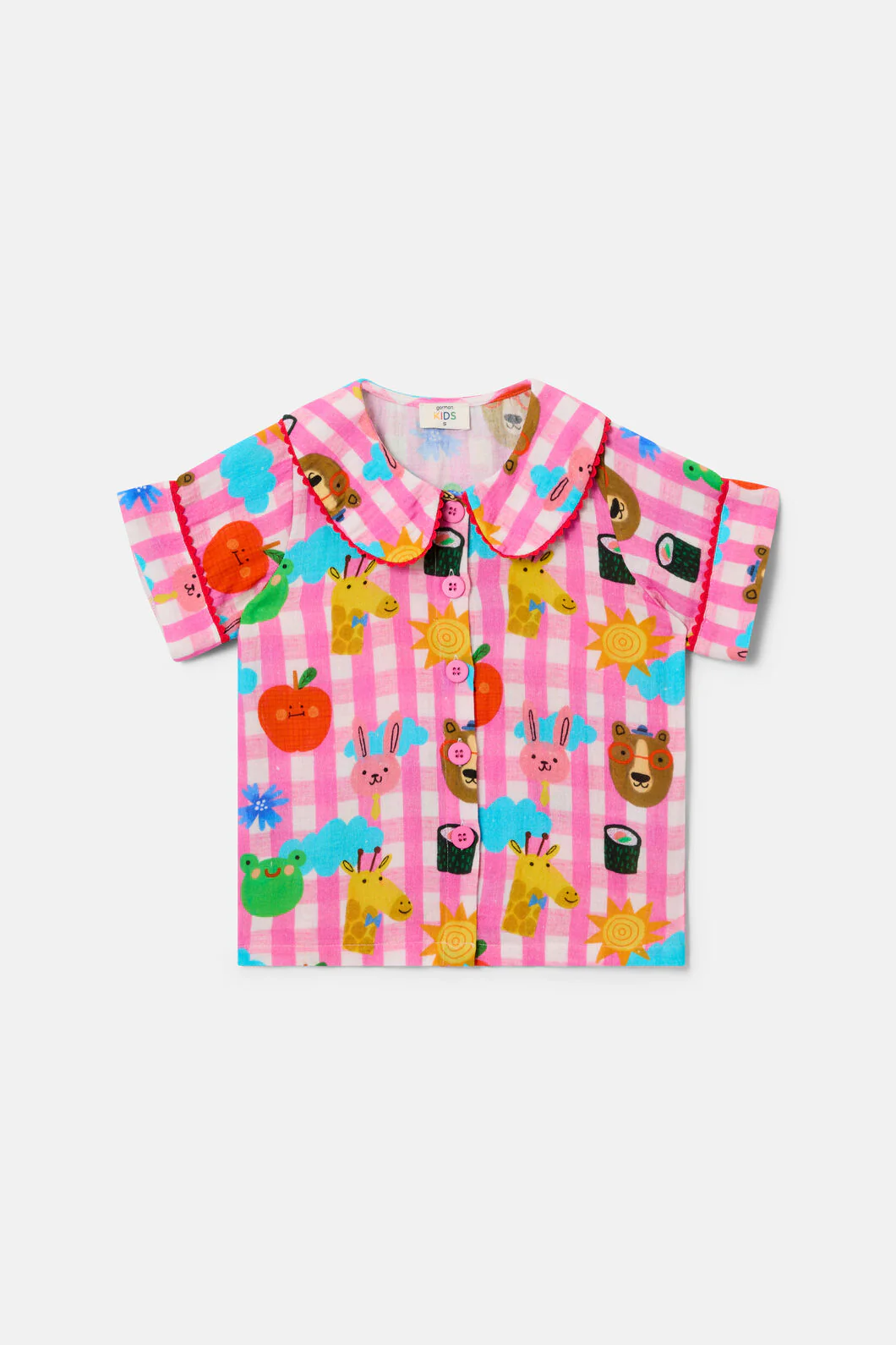 Happy Guys Gingham Kids Pyjamas - Image 3
