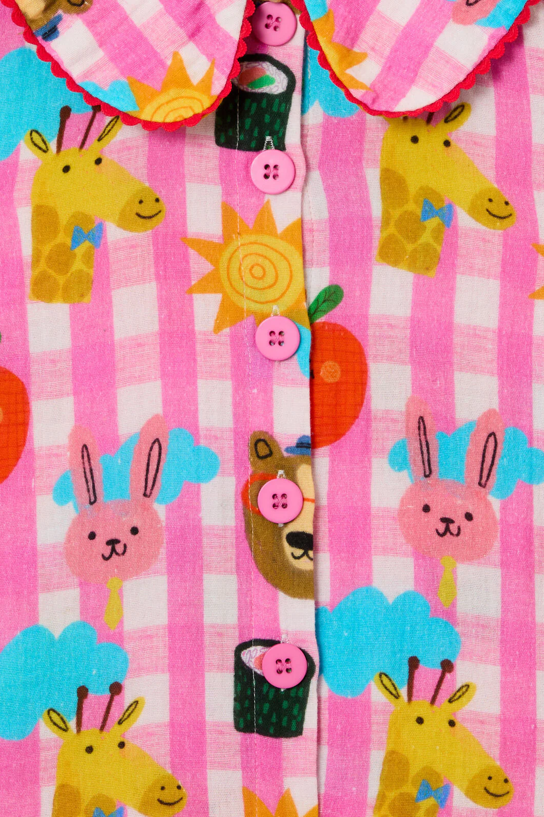 Happy Guys Gingham Kids Pyjamas - Image 5