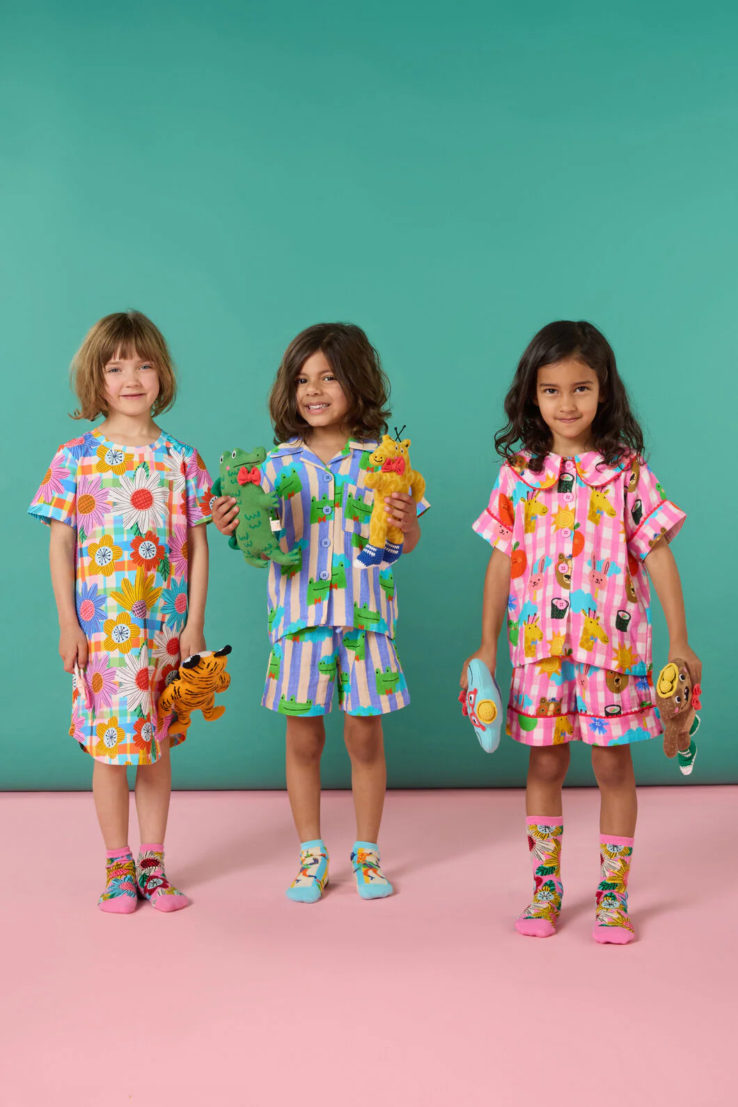Happy Guys Gingham Kids Pyjamas - Image 8