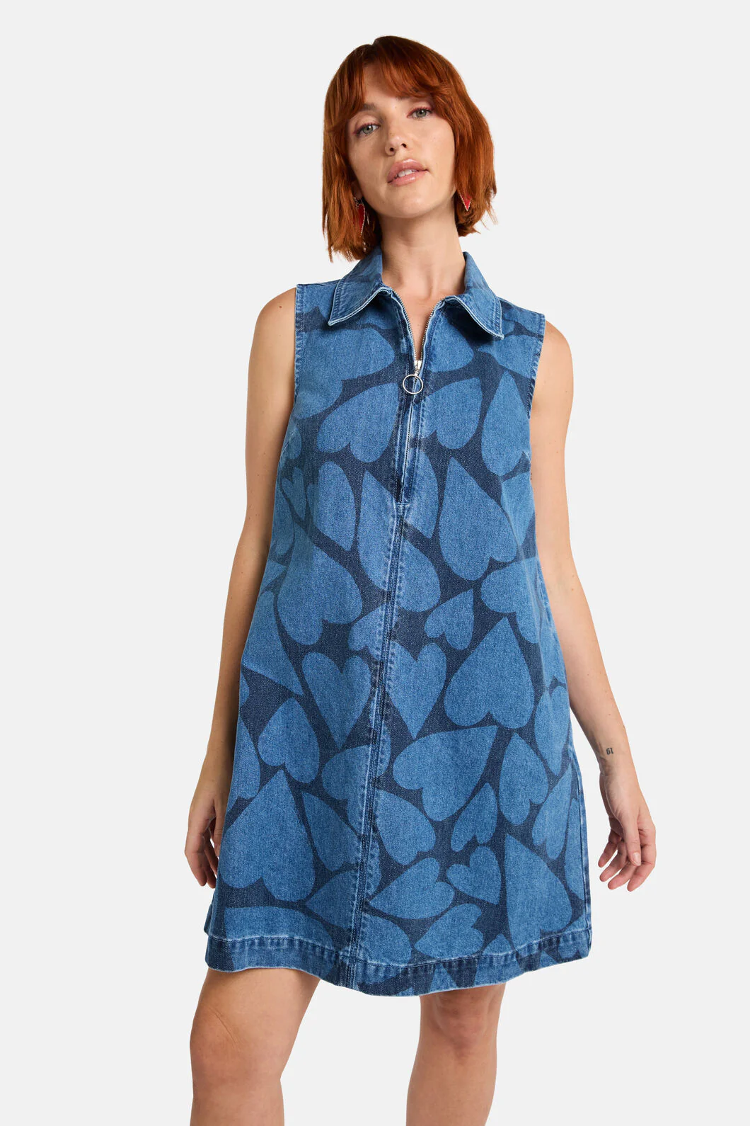 Heartbeat Denim Tie Dress