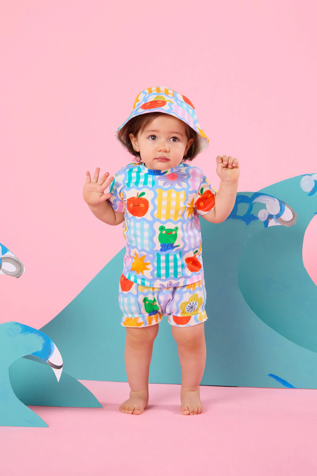 Jumble Check Baby Tee