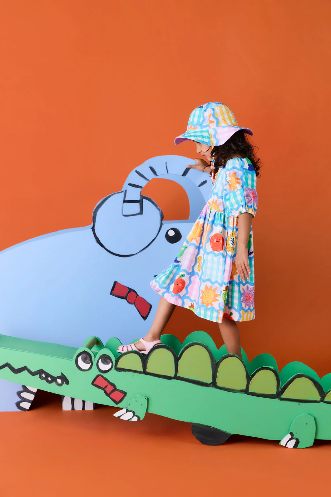 Jumble Check Kids Hat