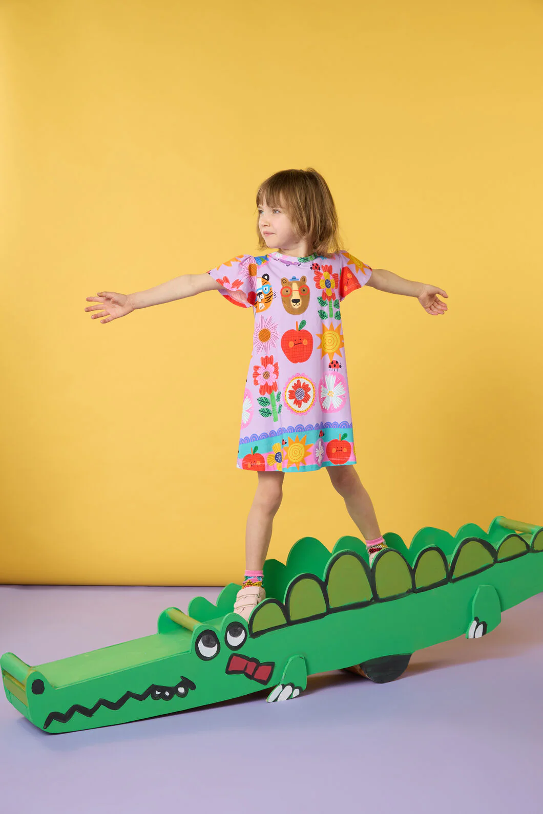 Lauren Kids Border Dress