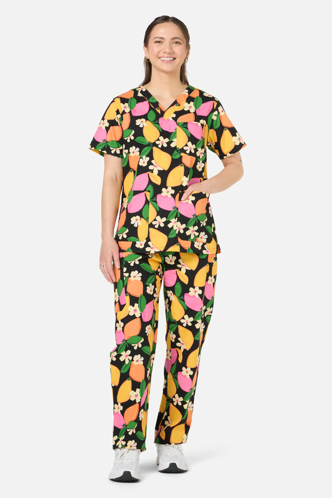 Lemons Scrub Set