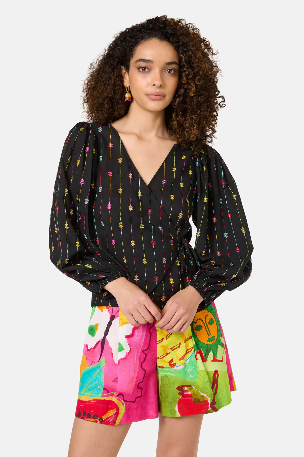 Light Show Cotton Jaquard Top
