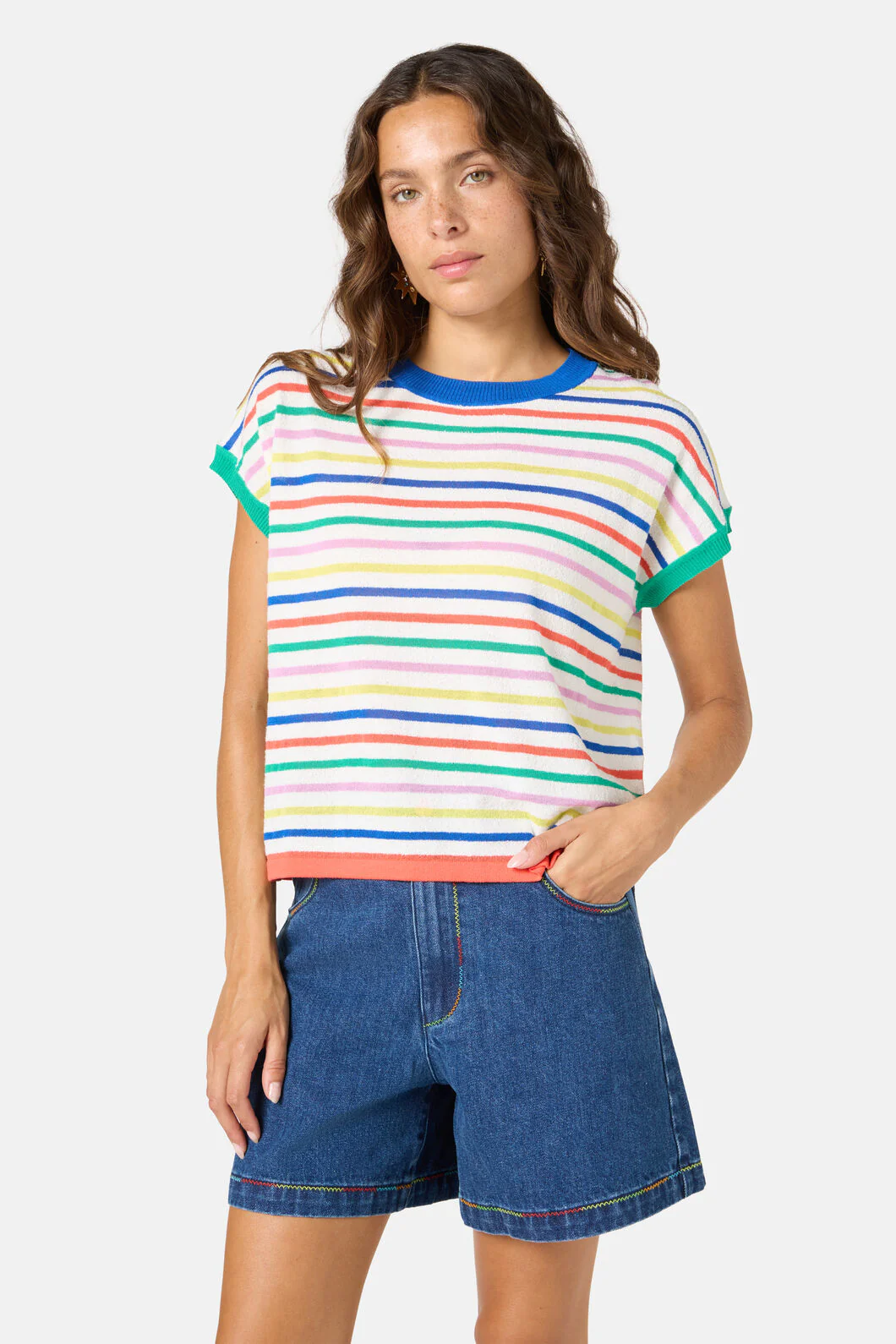 Line And Dandy Stripe Top