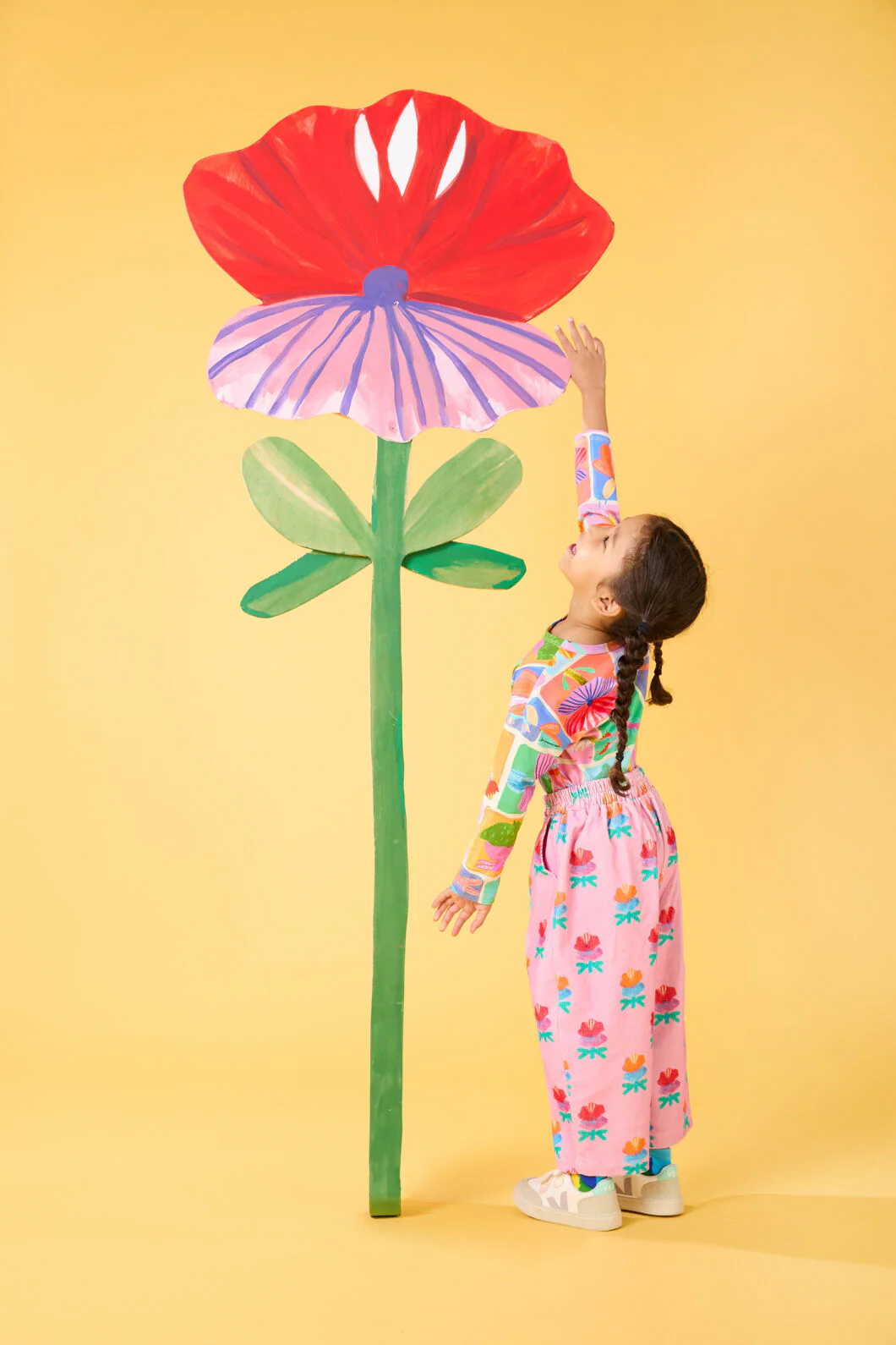 Lotus Flower Kids Cord Pants - Image 2