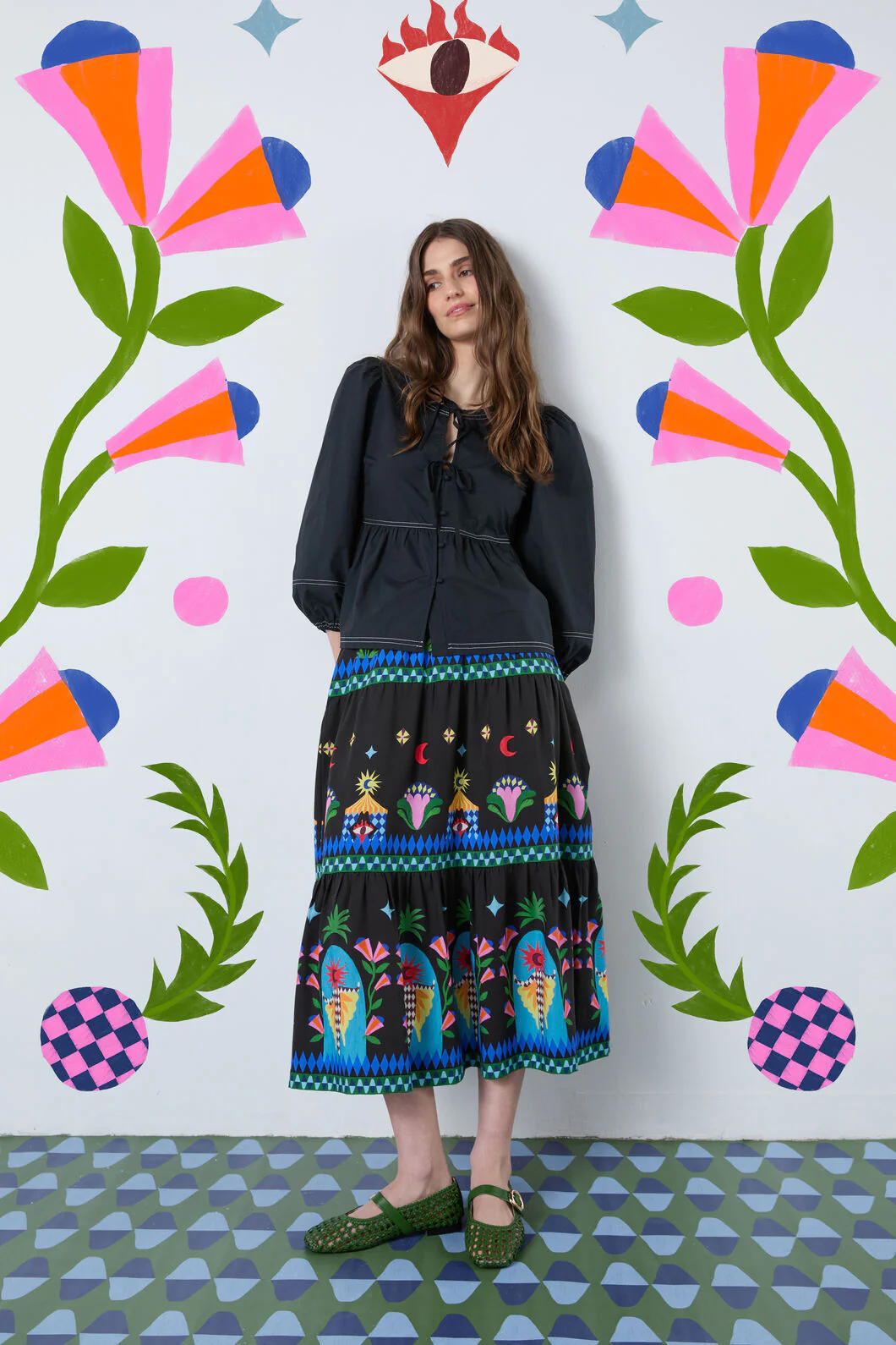Luna Cirque Midi Skirt