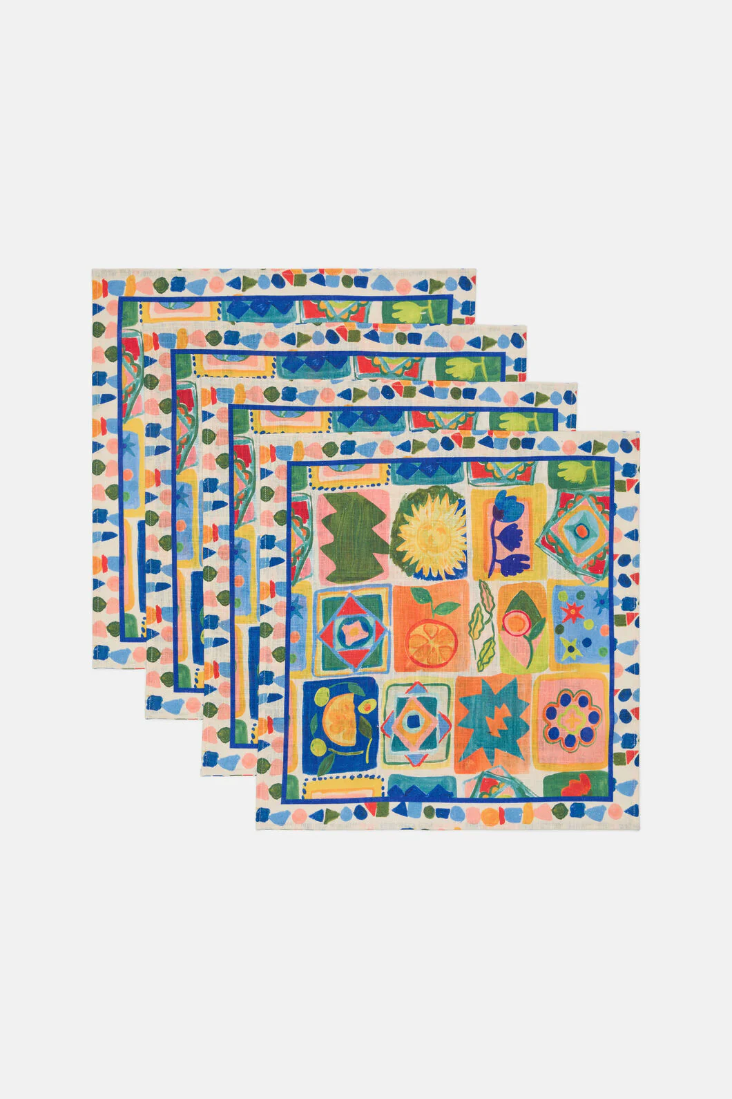 Mediterranean Napkin Set 4 - Image 2