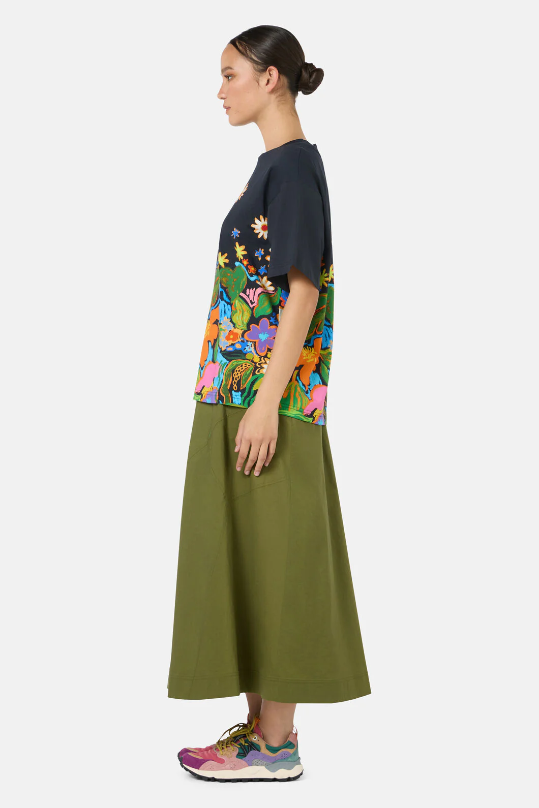 Midnight Garden Placement Oversized Tee - Image 3